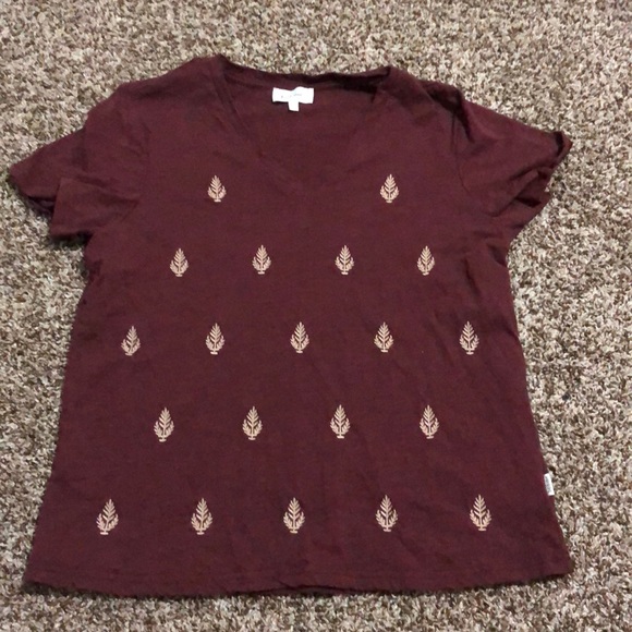 Boho Burgundy Top - Picture 1 of 3